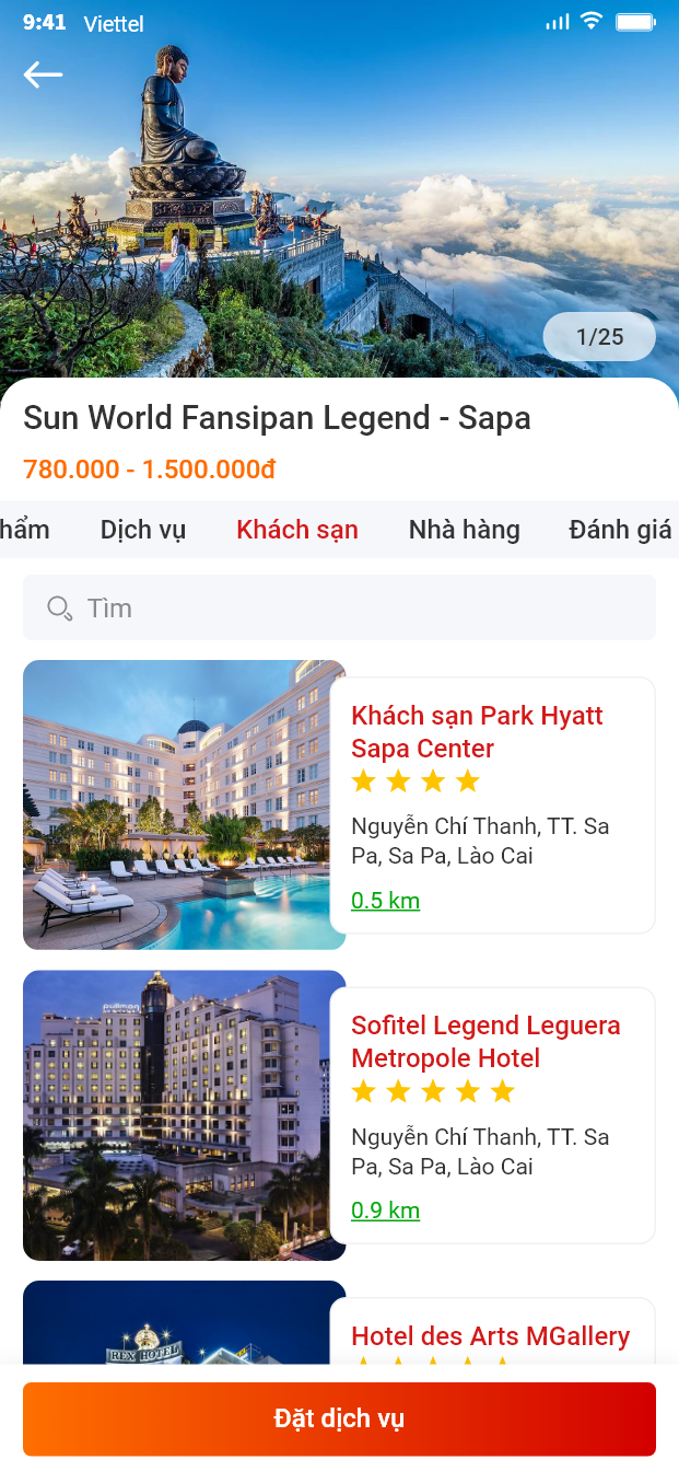 App du lịch - Booking Tour